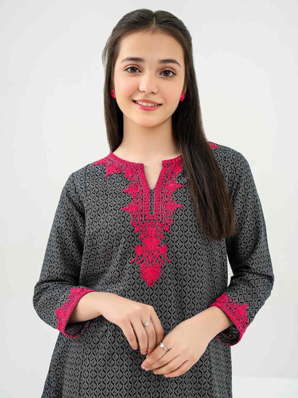 Limelight 2 Piece Khaddar Suit-Embroidered