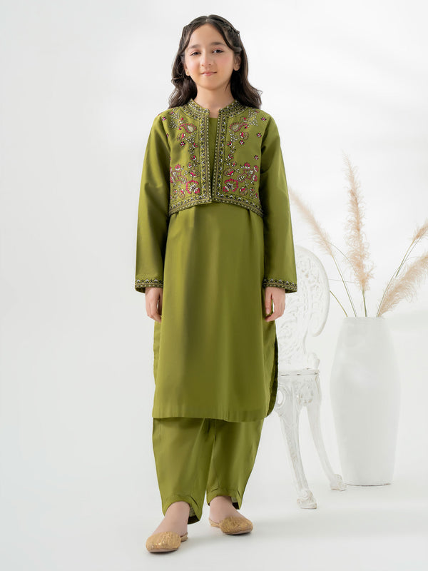 Limelight 2 Piece Khaddar Suit-Embroidered