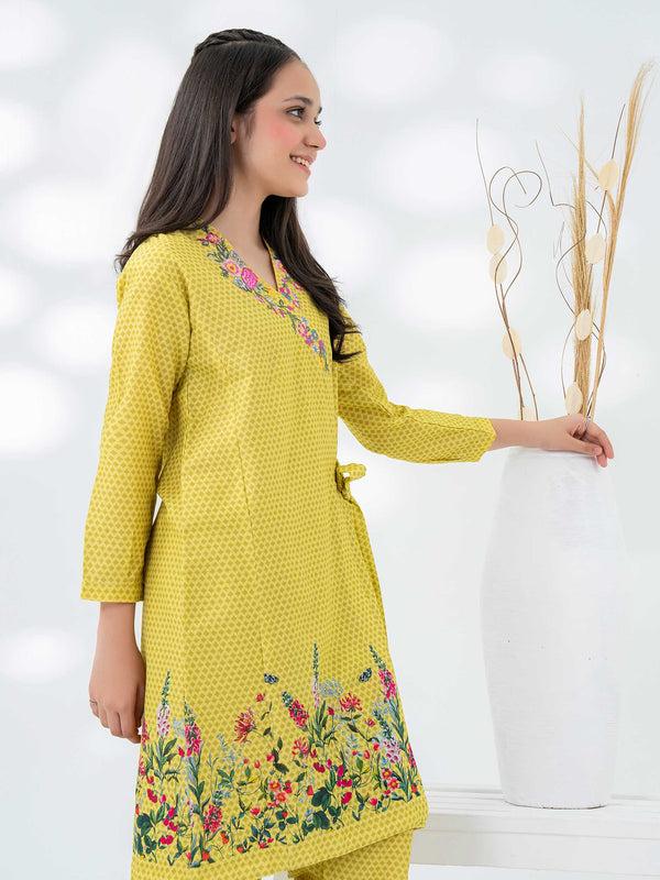 Limelight 2 Piece Khaddar Suit-Embroidered