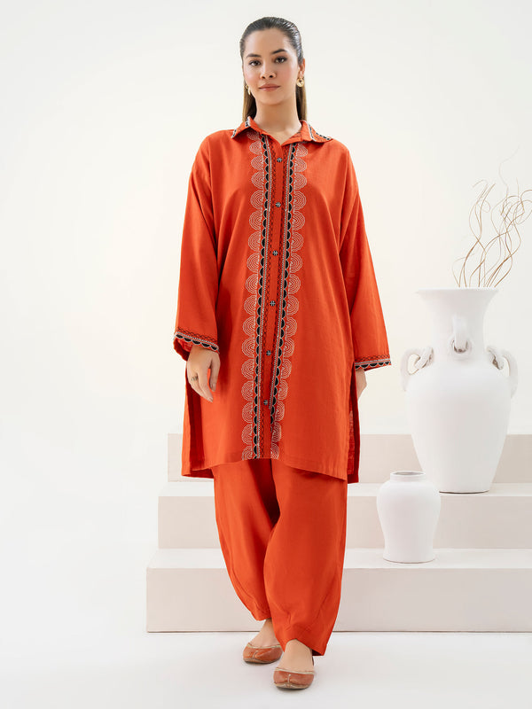 Limelight 2 Piece Khaddar Suit-Embroidered (Pret)