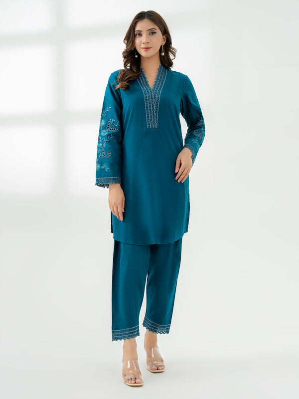 Limelight 2 Piece Khaddar Suit-Embroidered (Pret)