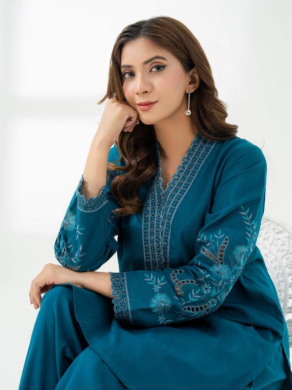 limelight 2 Piece Khaddar Suit-Embroidered (Pret)
