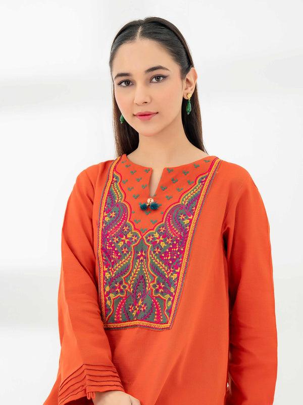 Limelight 2 Piece Khaddar Suit-Embroidered (Pret)