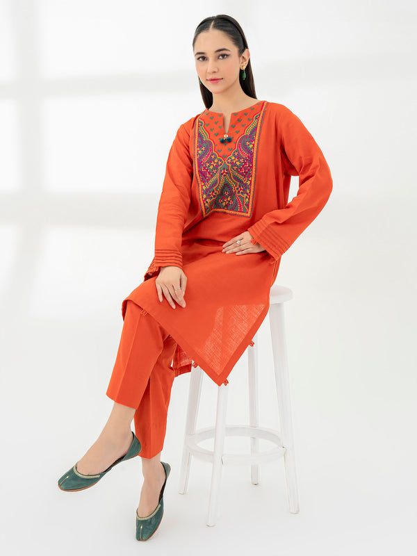 limelight 2 Piece Khaddar Suit-Embroidered (Pret)