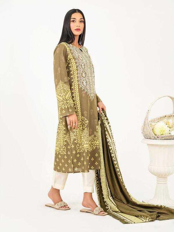 Limelight 2 Piece Khaddar Suit-Embroidered (Pret)
