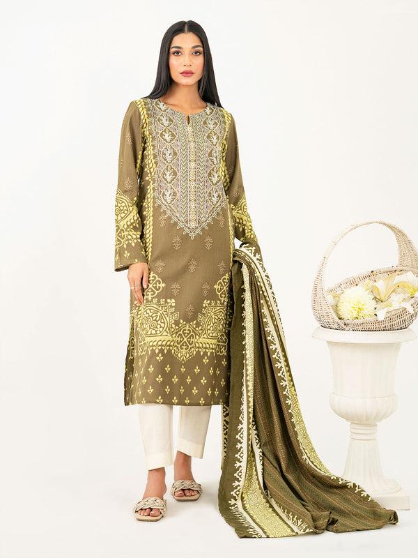 limelight 2 Piece Khaddar Suit-Embroidered (Pret)