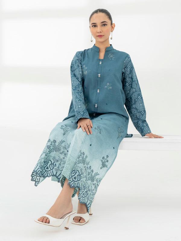limelight 2 Piece Khaddar Suit-Embroidered (Pret)