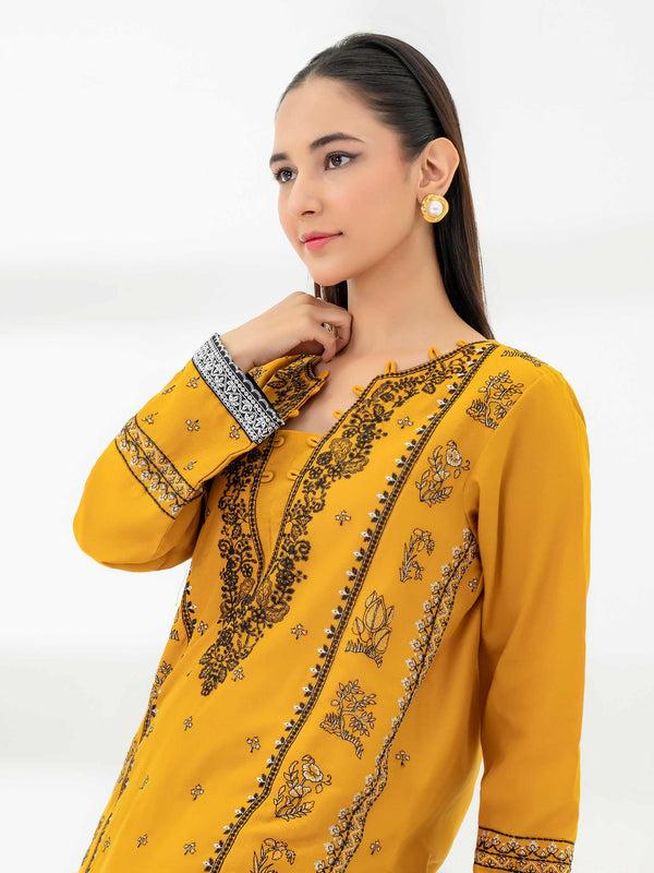 limelight 2 Piece Khaddar Suit-Embroidered (Pret)