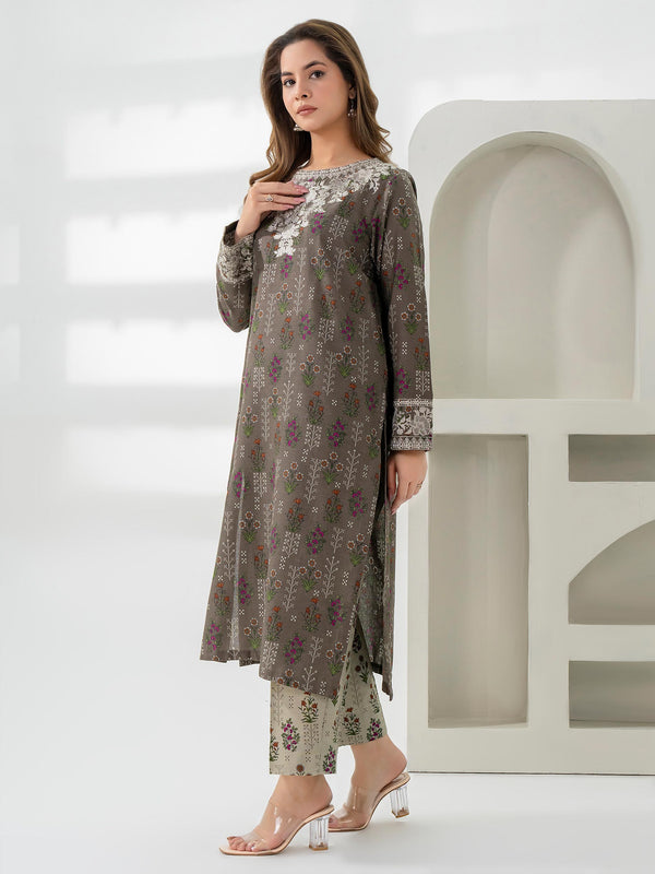Limelight 2 Piece Khaddar Suit-Embroidered (Pret)
