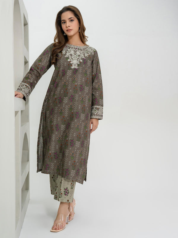 limelight 2 Piece Khaddar Suit-Embroidered (Pret)
