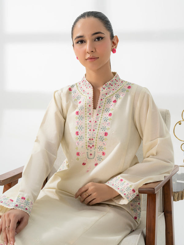 Limelight 2 Piece Khaddar Suit-Embroidered (Pret)