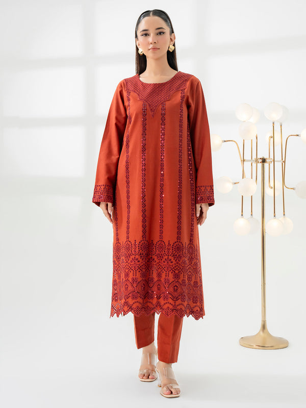 limelight 2 Piece Khaddar Suit-Embroidered (Pret)