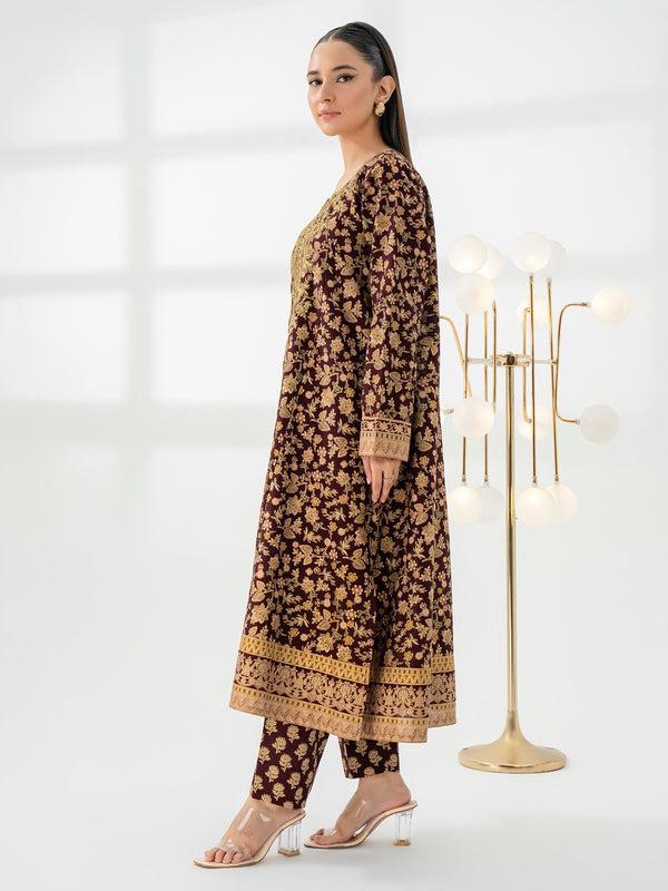 Limelight 2 Piece Khaddar Suit-Embroidered (Pret)