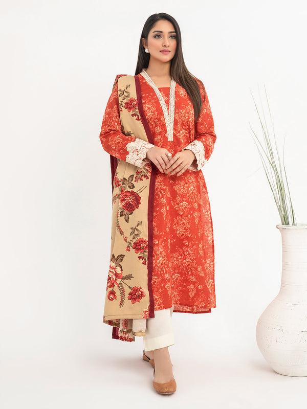 Limelight 2 Piece Khaddar Suit-Embroidered(Pret)