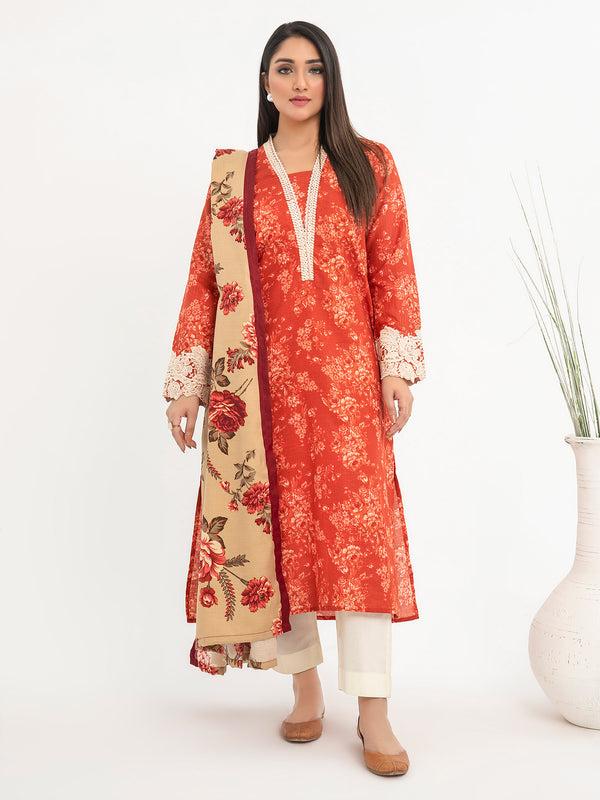 Limelight 2 Piece Khaddar Suit-Embroidered(Pret)