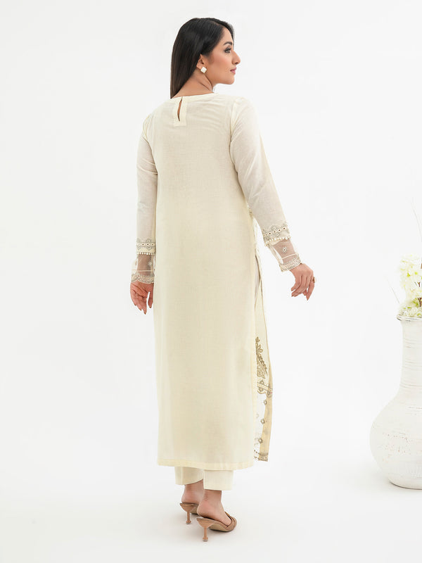 Limelight 2 Piece Khaddar Suit-Embroidered (Pret)
