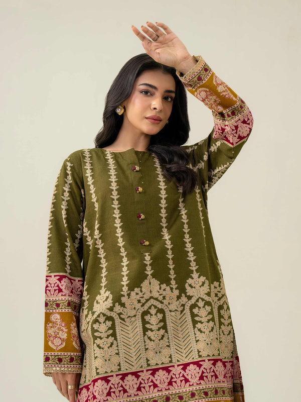 Limelight 2 Piece Khaddar Suit-Paste Print (Pret)