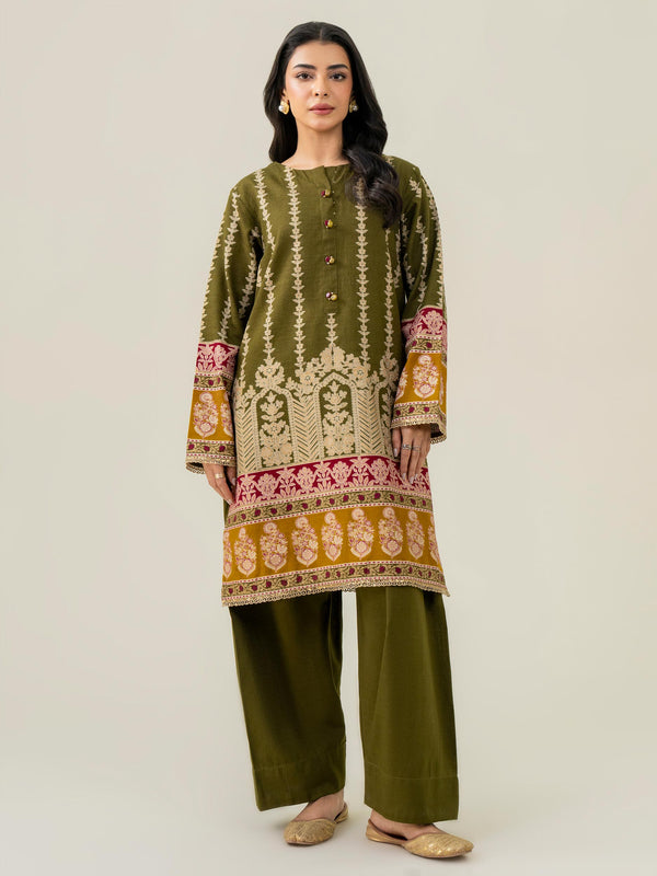 Limelight 2 Piece Khaddar Suit-Paste Print (Pret)