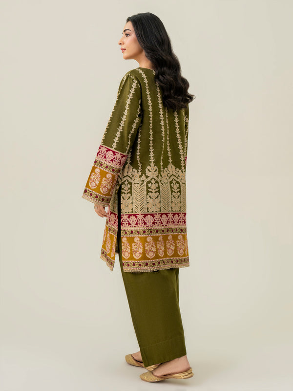 Limelight 2 Piece Khaddar Suit-Paste Print (Pret)