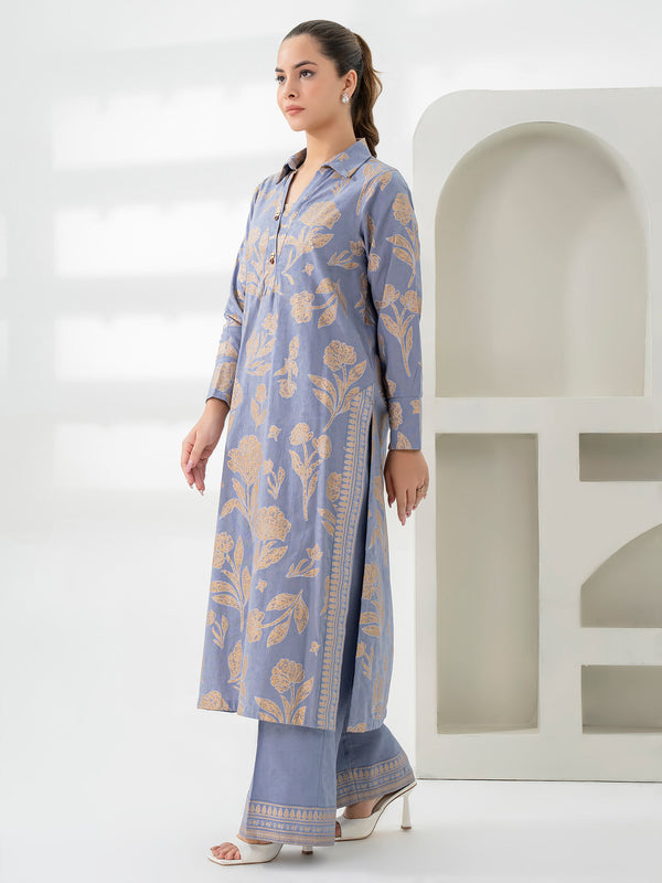 Limelight 2 Piece Khaddar Suit-Paste Print (Pret)