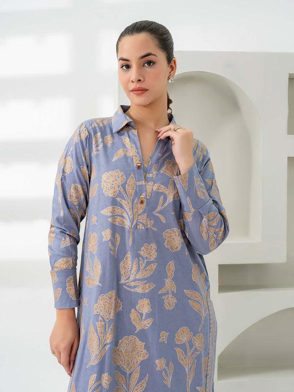 limelight 2 Piece Khaddar Suit-Paste Print (Pret)