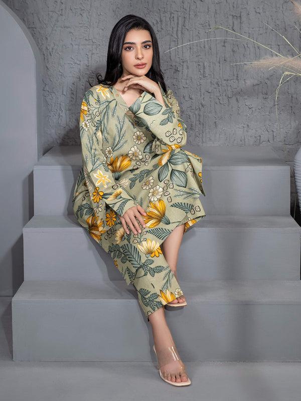 Limelight 2 Piece Khaddar Suit-Printed (Unstitched)