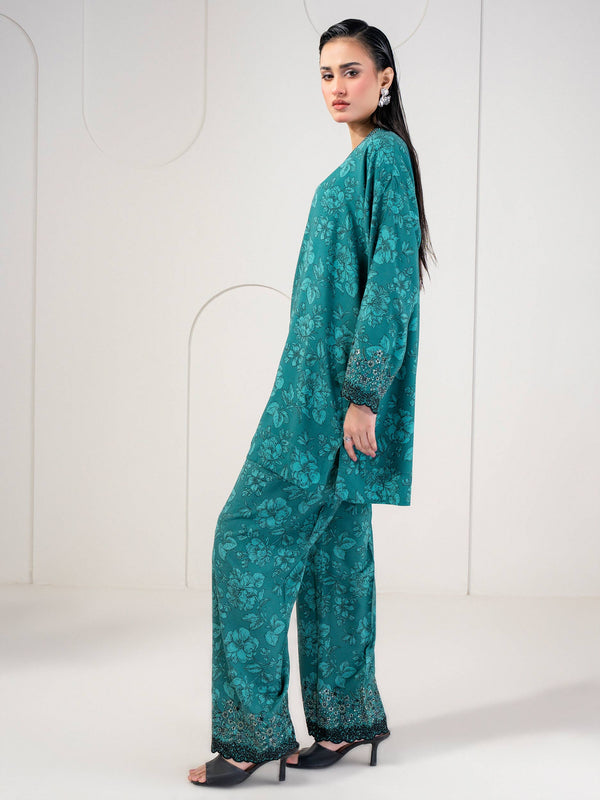 Limelight 2 Piece Linen Suit-Embroidered (Pret)