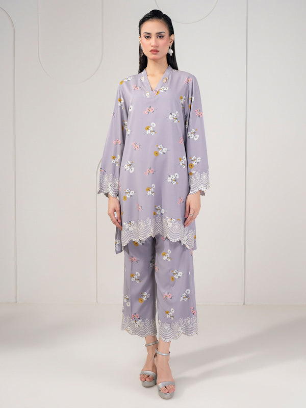 Limelight 2 Piece Linen Suit-Embroidered (Pret)