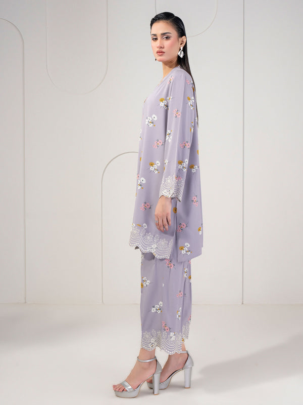 Limelight 2 Piece Linen Suit-Embroidered (Pret)