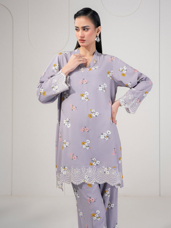 limelight 2 Piece Linen Suit-Embroidered (Pret)