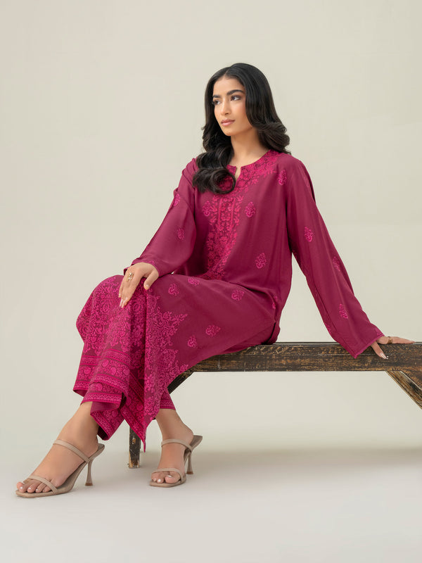 limelight 2 Piece Linen Suit-Embroidered (Pret)