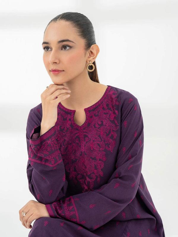 limelight 2 Piece Linen Suit-Embroidered (Pret)