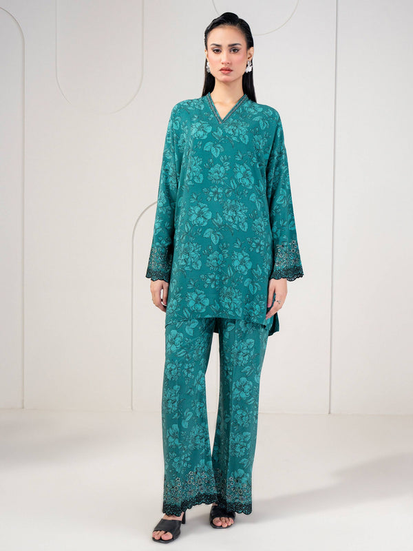limelight 2 Piece Linen Suit-Embroidered (Pret)