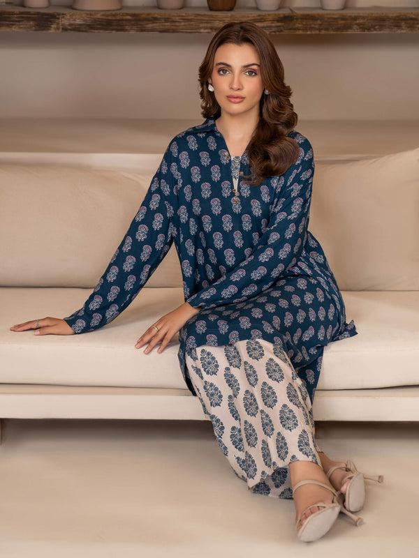 Limelight 2 Piece Marina Suit-Printed (Unstitched)