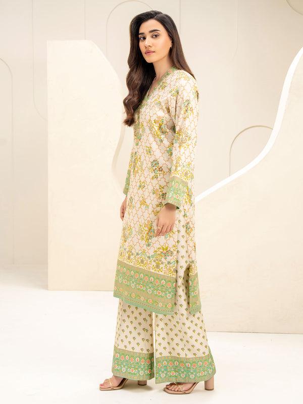 Limelight 2 Piece Paste Print-Suit (Unstitched)