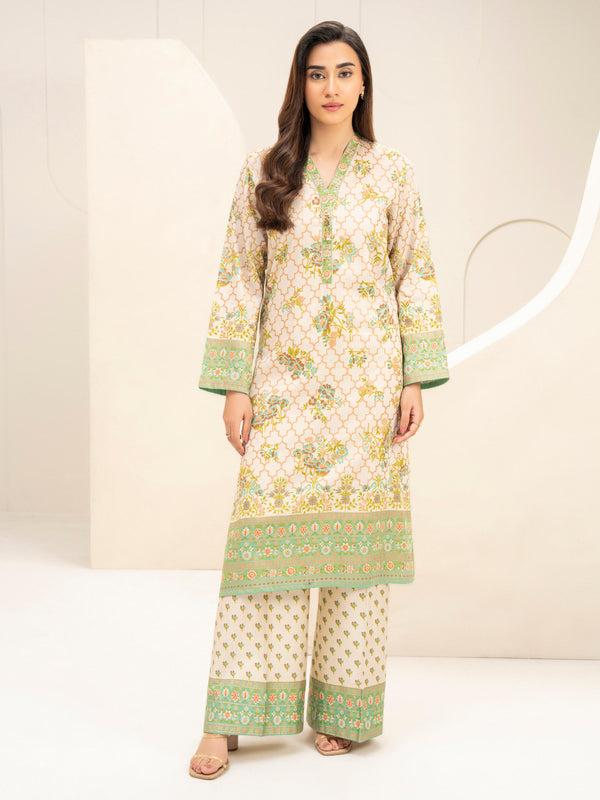 limelight 2 Piece Paste Print-Suit (Unstitched)