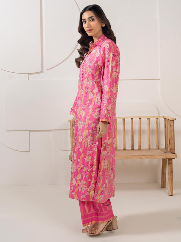 Limelight 2 Piece Satin Suit Printed (Pret)