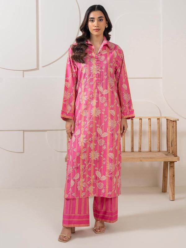 limelight 2 Piece Satin Suit Printed (Pret)