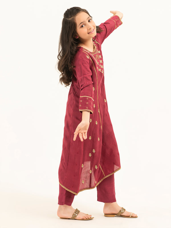 Limelight 2 Piece Silk Suit-Embroidered (Pret)