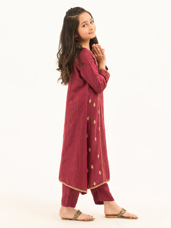 Limelight 2 Piece Silk Suit-Embroidered (Pret)