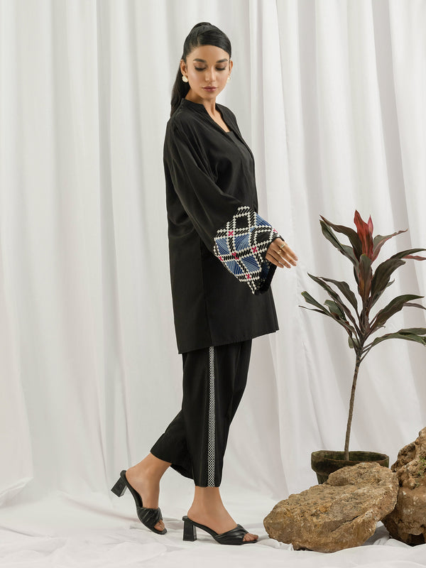 Limelight 2 Piece Silk Suit- Embroidered (Pret)