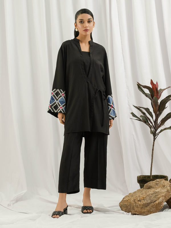 limelight 2 Piece Silk Suit- Embroidered (Pret)