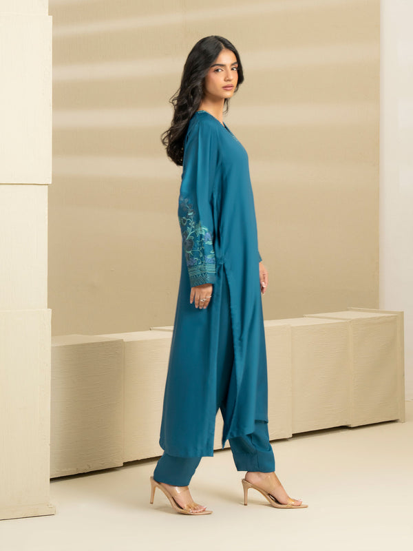 Limelight 2 Piece Silk Suit-Embroidered (Pret)