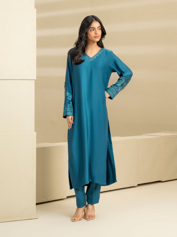 Limelight 2 Piece Silk Suit-Embroidered (Pret)