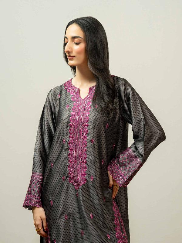 Limelight 2 Piece Silk Suit-Embroidered (Pret)
