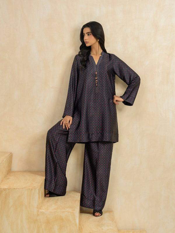 Limelight 2 Piece Silk Suit-Printed (Pret)