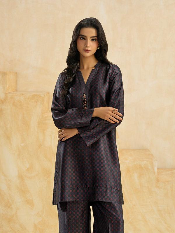 Limelight 2 Piece Silk Suit-Printed (Pret)