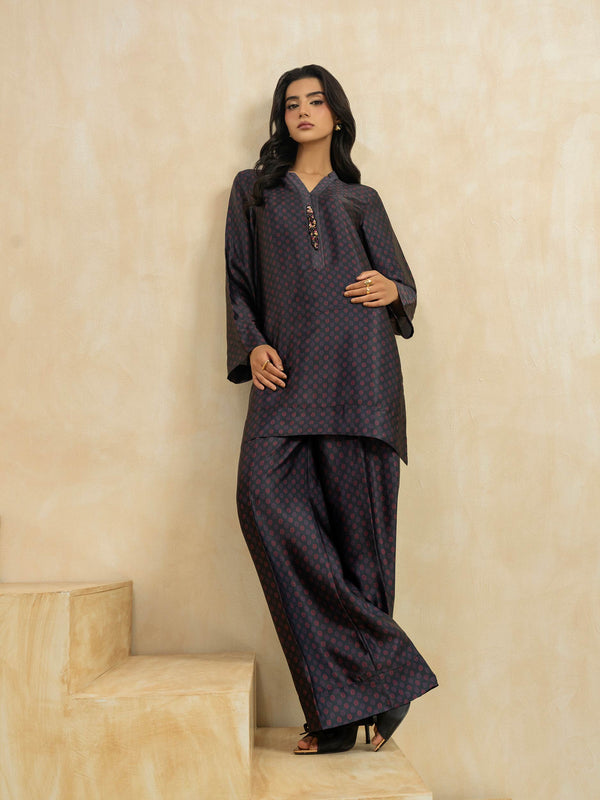 limelight 2 Piece Silk Suit-Printed (Pret)