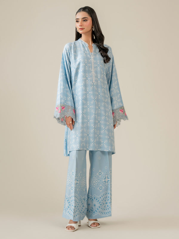 limelight 2 Piece Stone Suit-Embroidered (Pret)