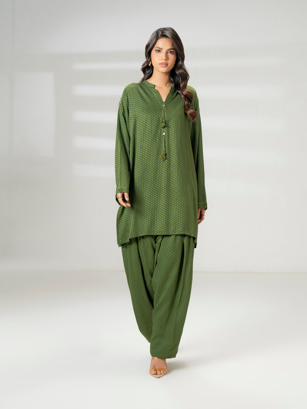 Limelight 2 Piece Stone Suit-Printed (Pret)